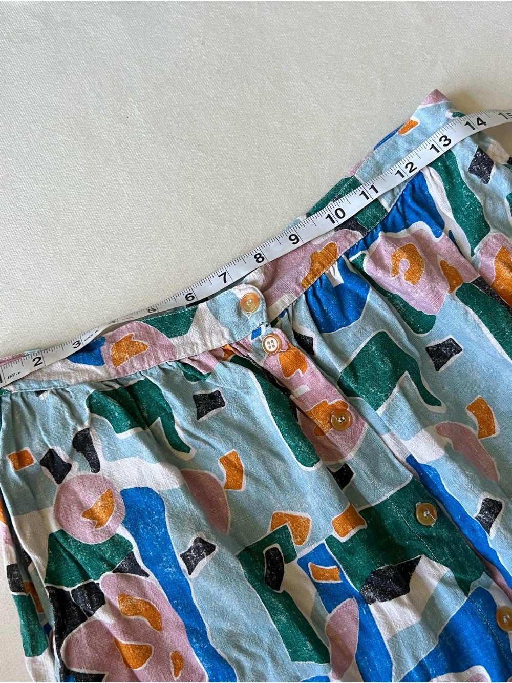 Bobo Choses Multicolor Abstract Floral Skirt — Teal, Pink & Blue Accents Design - Picture 3 of 7